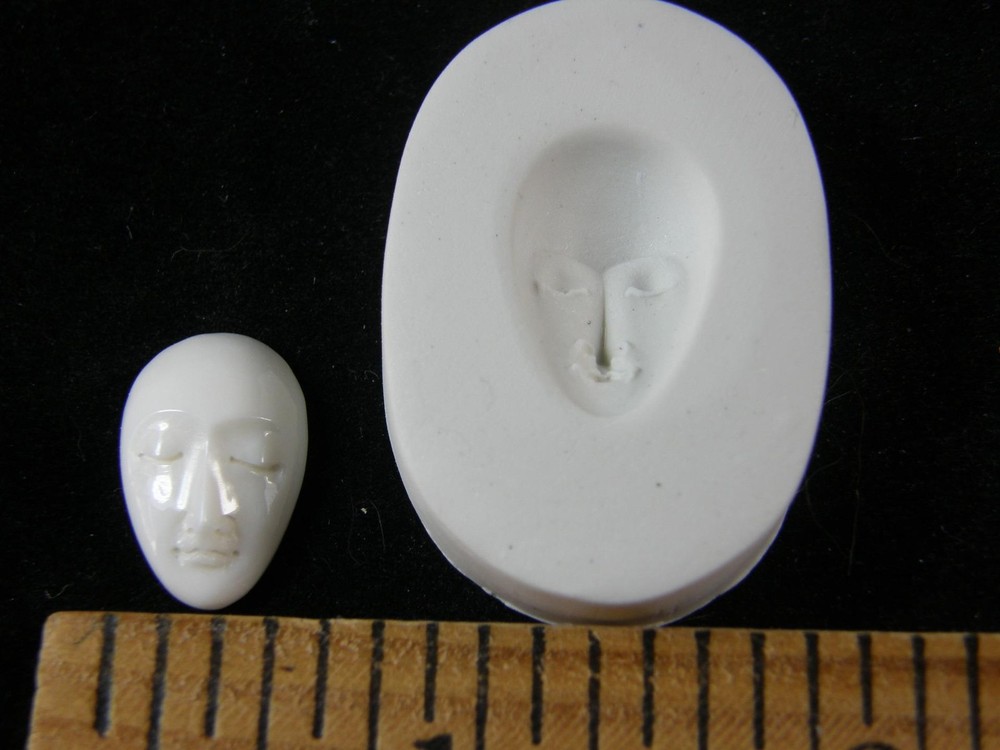 Small Goddess Face Polymer Clay Mold (#MD1481)