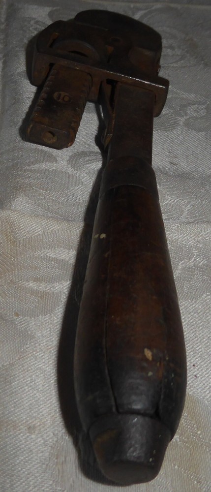 Vintage Wood Handle Pipe Wrench