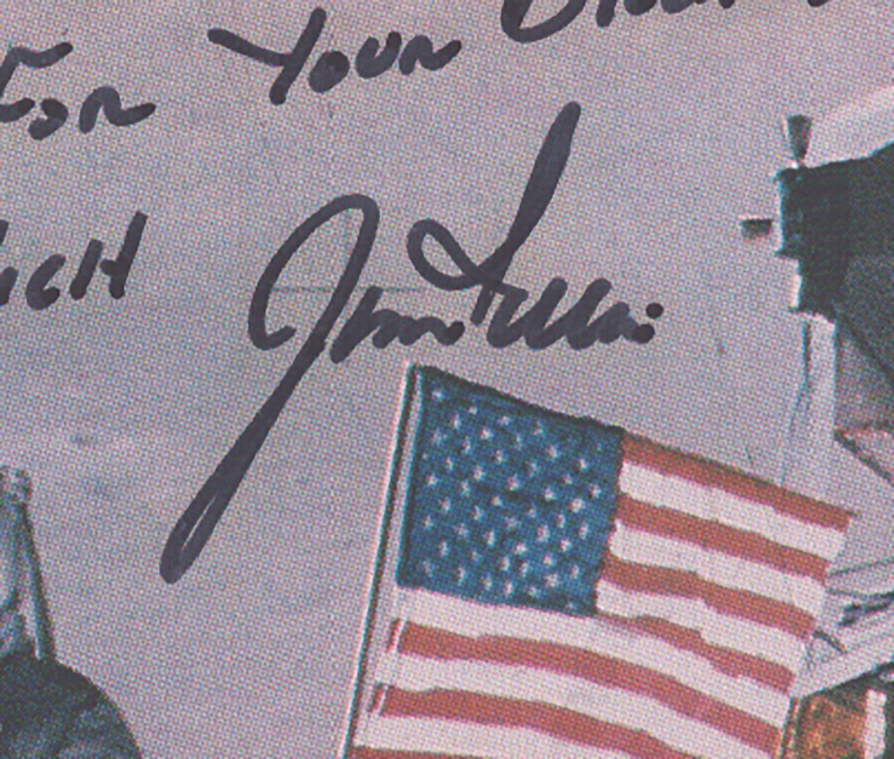 JAMES B. "JIM" IRWIN - INSCRIBED PHOTOGRAPH SIGNED