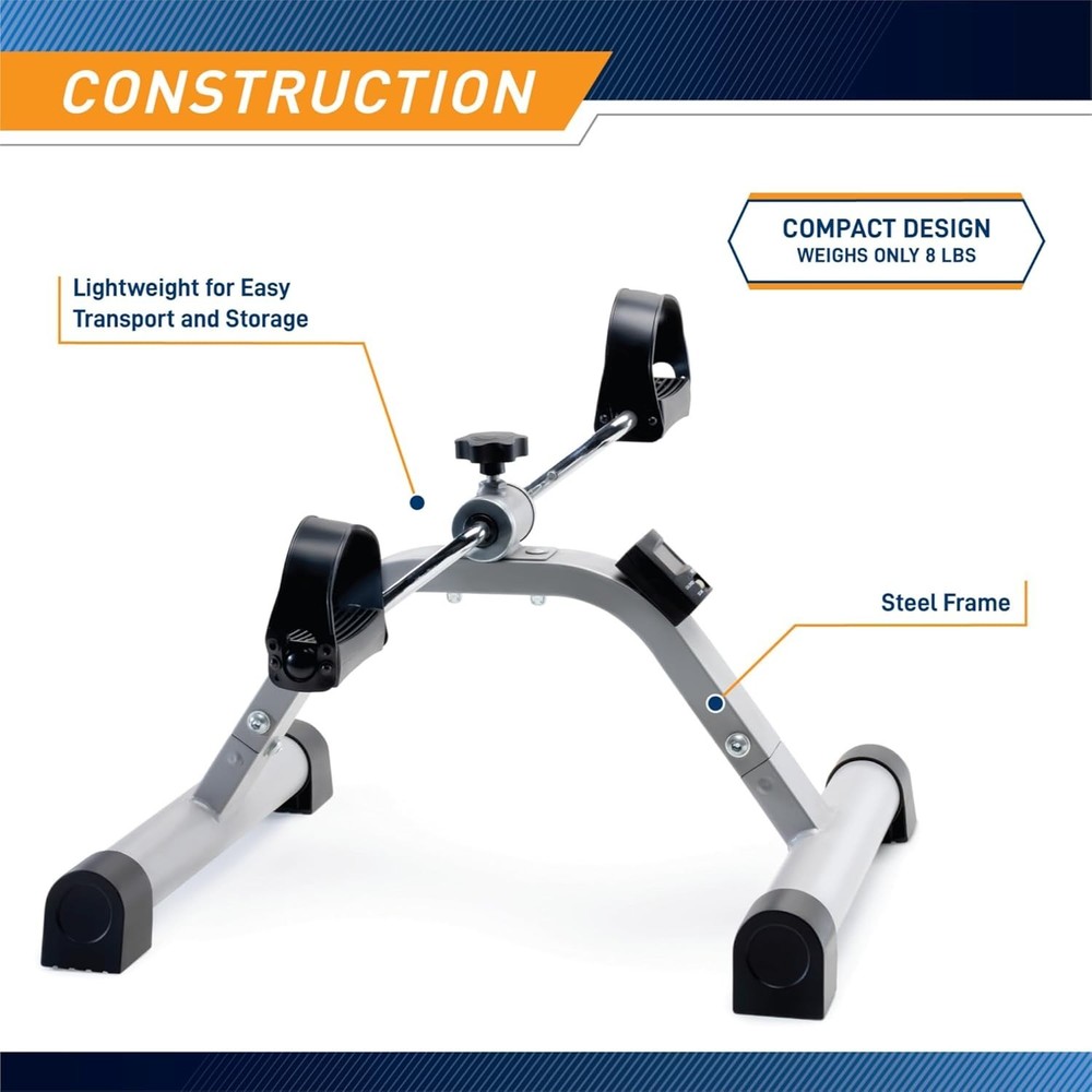 Durable Battery-Powered Mini Cycle with Adjustable Resistance for Home Workouts