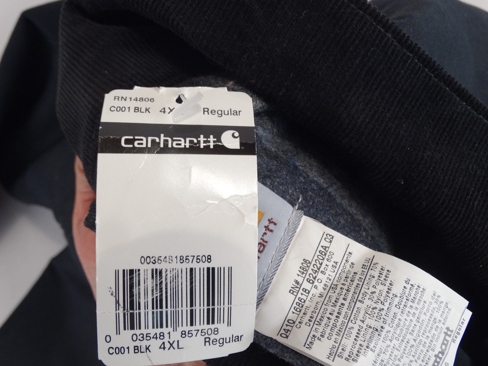 Carhartt C001 Duck Chore Coat (Blanket Lined/5-Button Front)