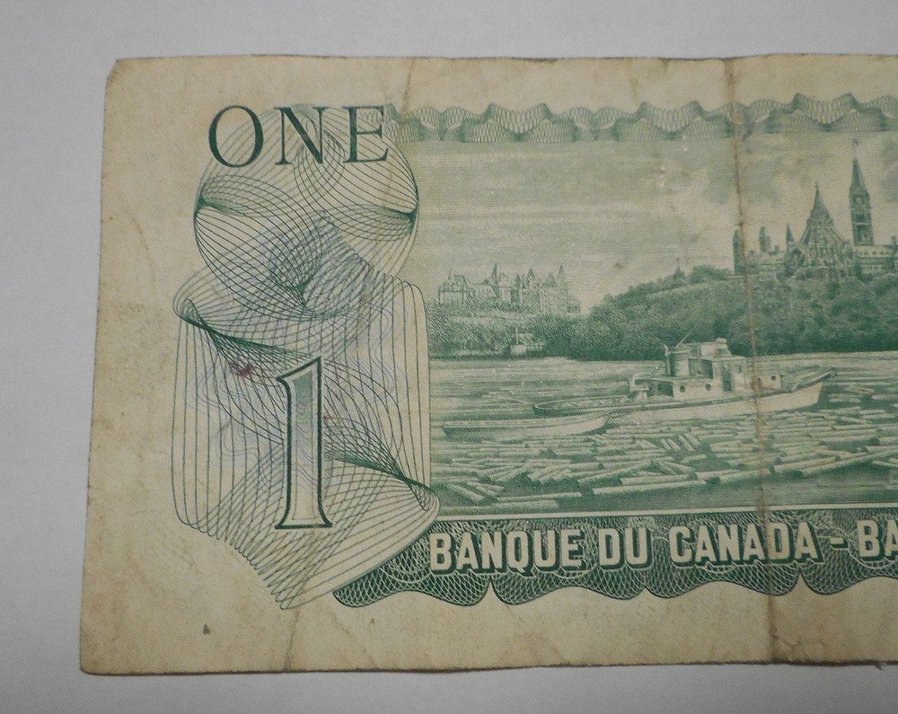 2 1973 One Dollar Notes Bills Canada Lot