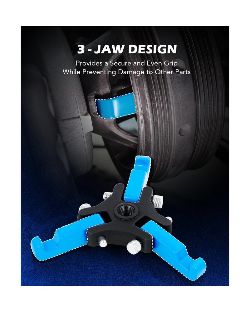 Orion Motor Tech Harmonic Balancer Puller Kit, Adjustable 3-Jaw Puller Set fo...