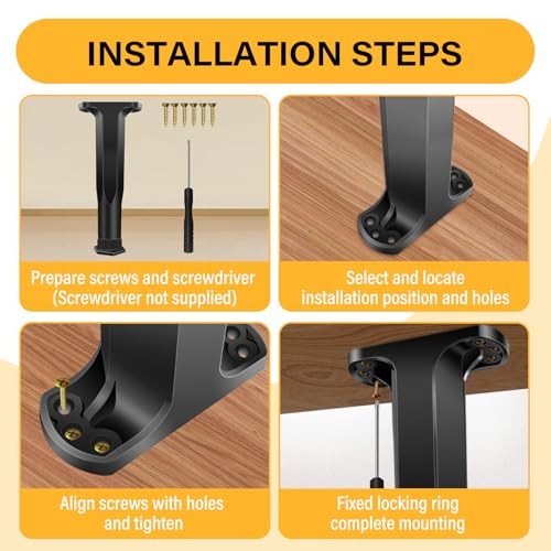 Adjustable Height Bed Frame Support Legs - 7.8-14.6inch Bed Slats Support 8 PCS