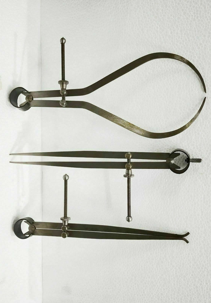 100mm / 4" Set of 3 Spring Calipers Inside / Outside / Divider