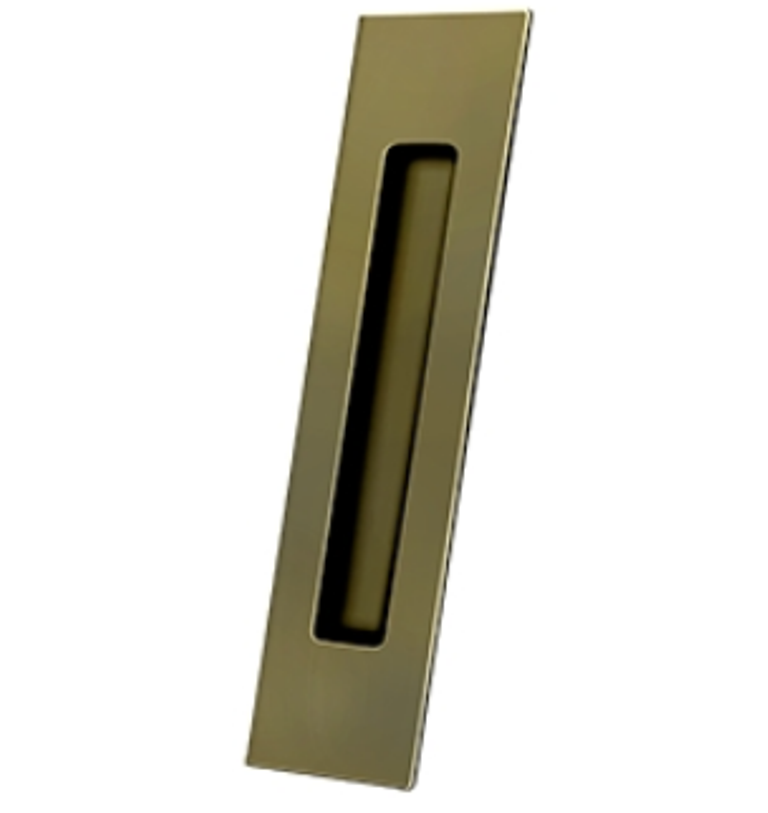 Flush Pull Heavy Duty , Rectangular, 10 Inch in 12 Finishes by Deltana