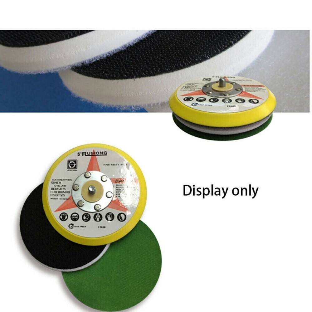 5" Interface Pad Soft Foam Pad Hook & Loop Buffer Backing Pad Sanding Polishing