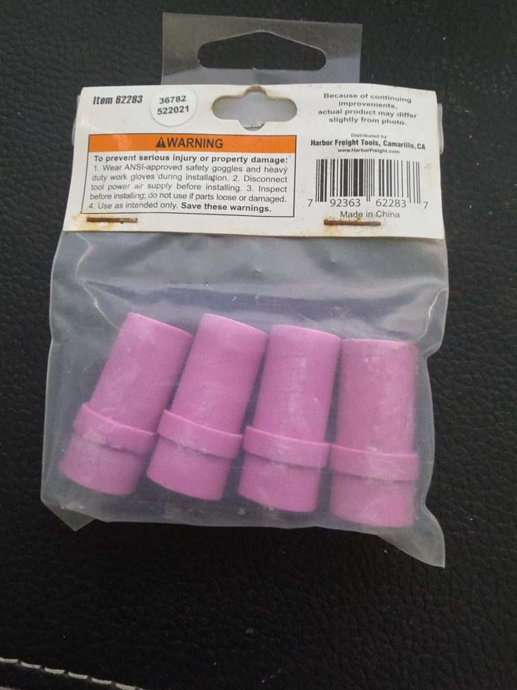 Central Pneumatic 4pc Ceramic Blast Nozzle Set Item#62283