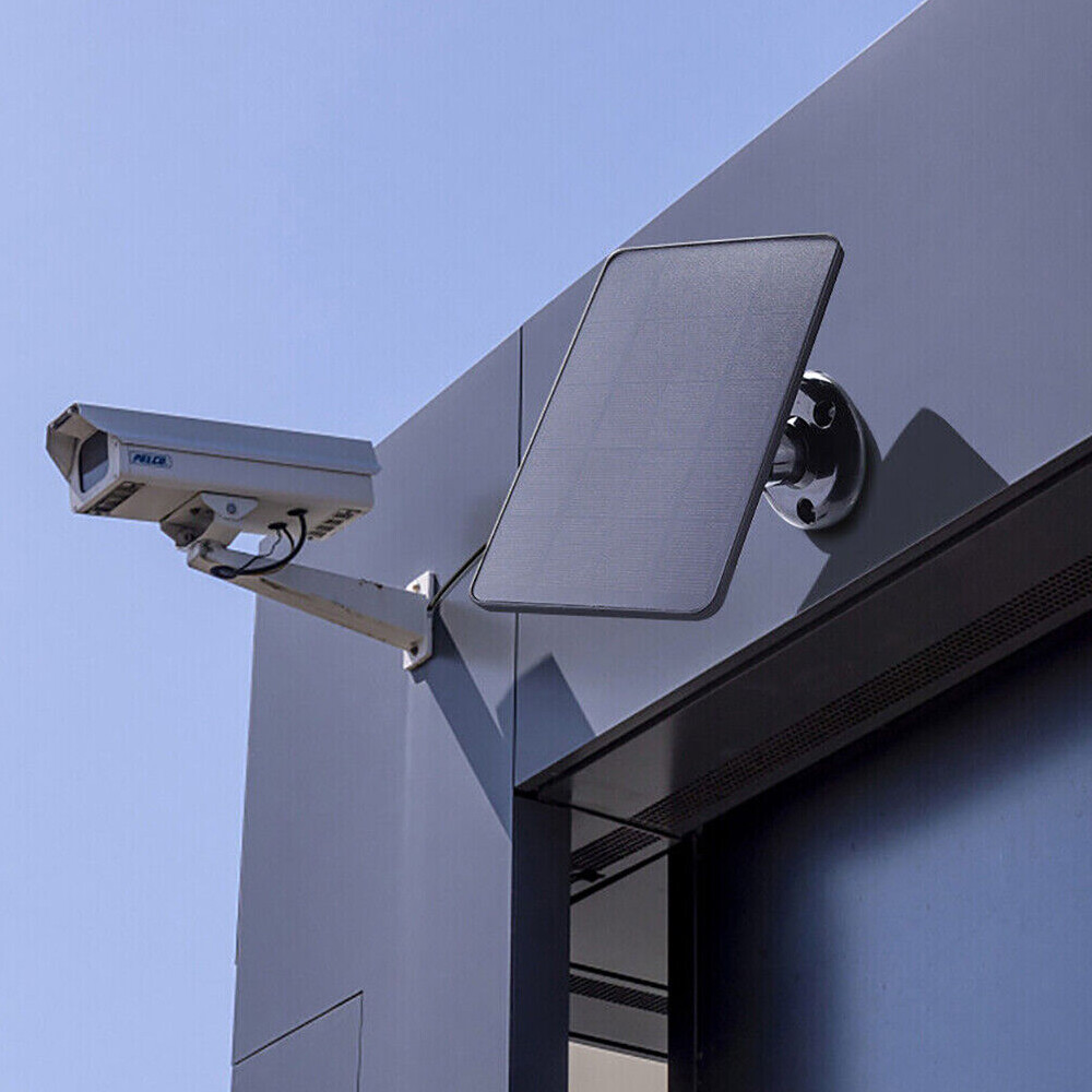 Solar Panel Micro USB C Power CCTV Camera Security Cam Battery Charger Outdoor