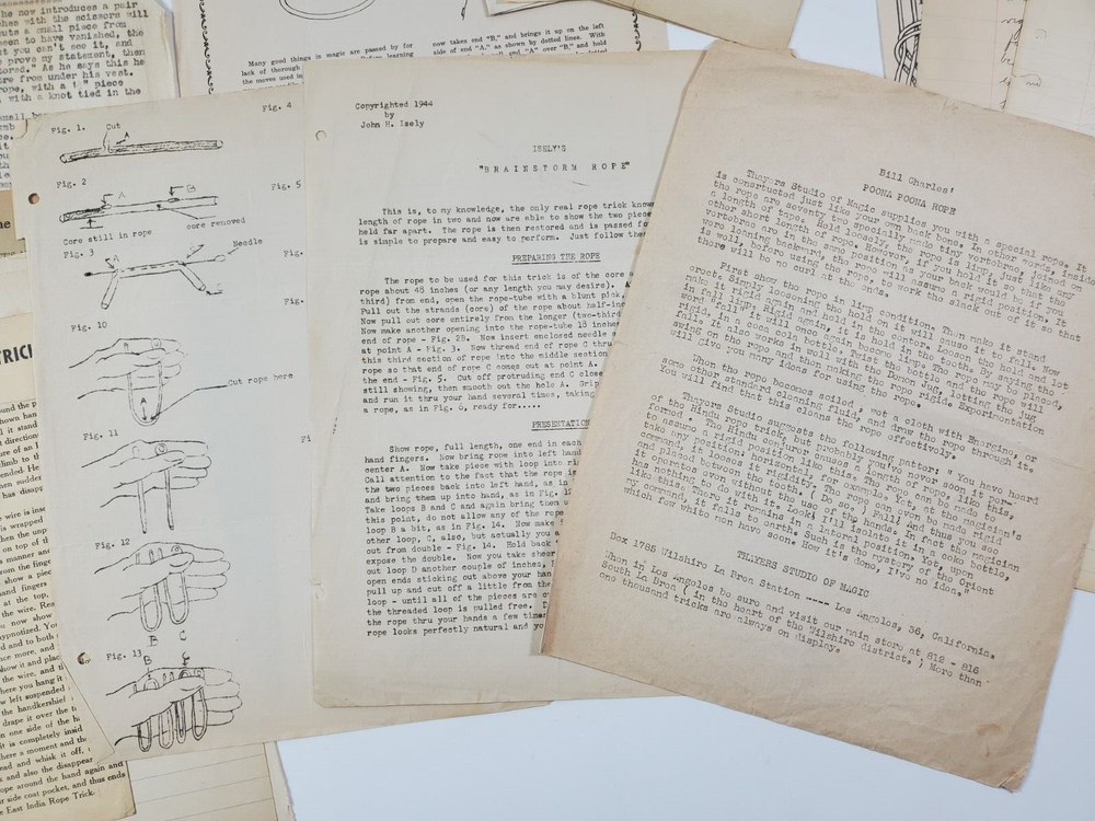 Magic Vintage Collectable Rope Instructions Information & Related