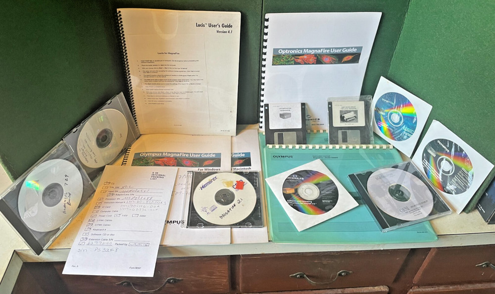 Optronics Magnafire Microscope Camera & 60800 Power Supply w/Software, Olympus