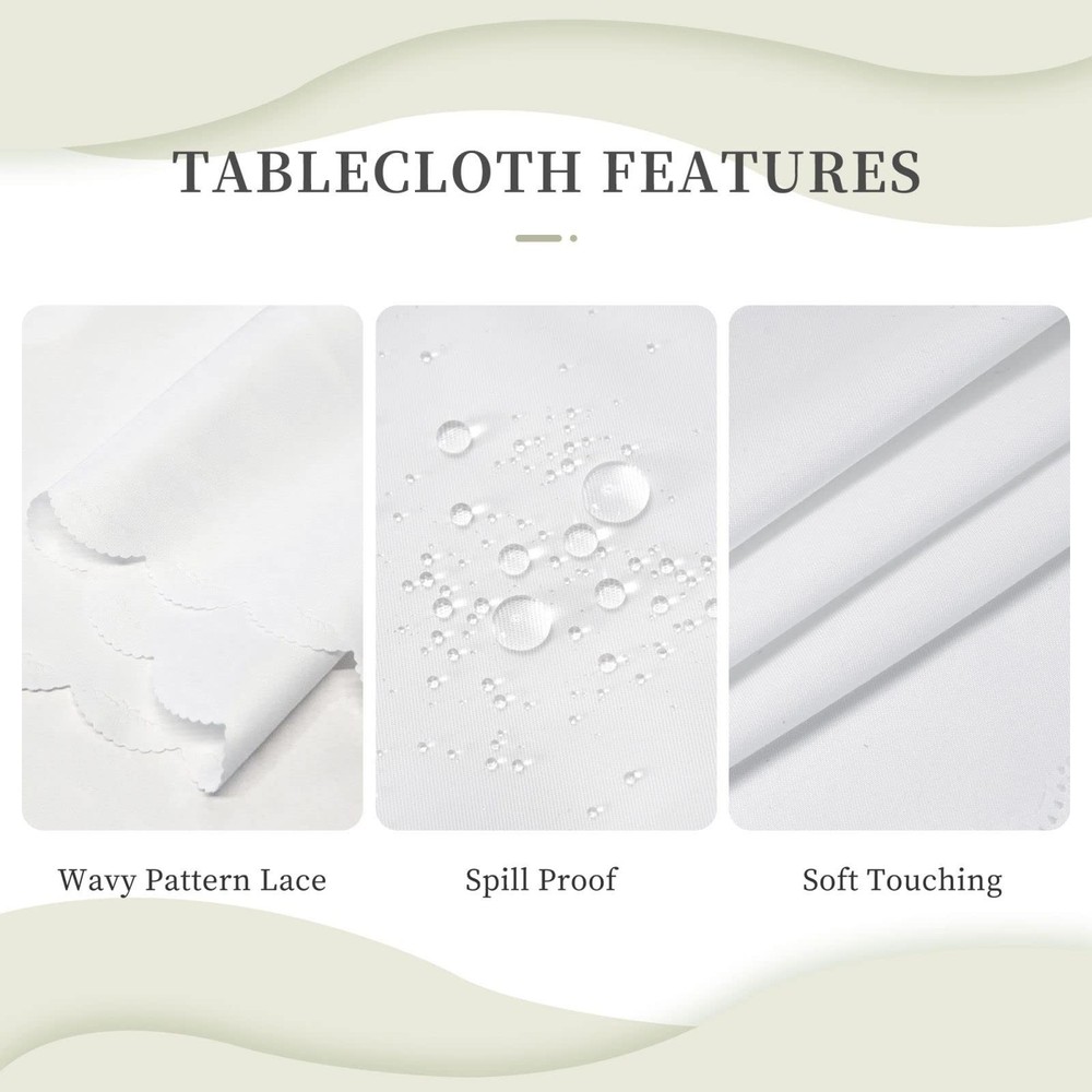 Black White Rectangle Tablecloth Funny Swirl Stripes Table Cloth Modern Recta...