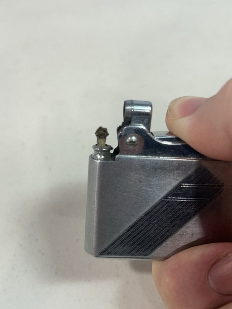 Vintage ADONIS Silver Tone Lighter