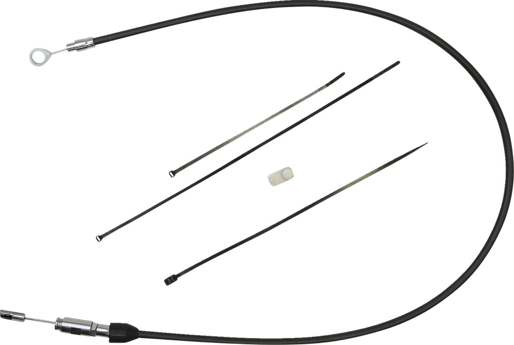 DRAG SPECIALTIES Quick Connect Clutch Cable - Upper - 32" - Black/Chrome