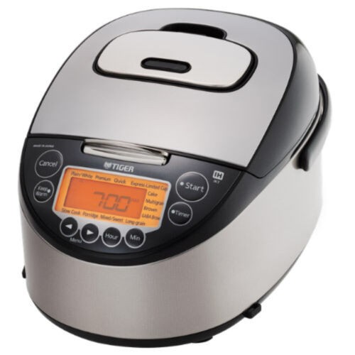 Tiger JKT-D Multi-Functional IH Rice Cooker Silver Black