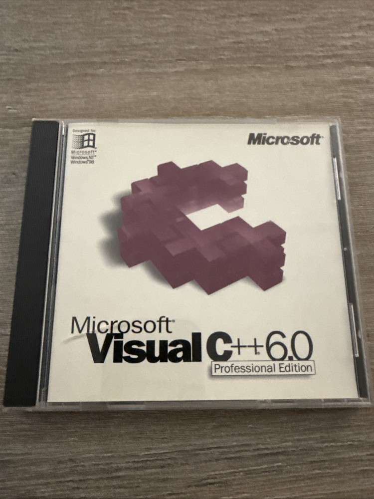 Microsoft Visual C ++ 6.0 Professional Edition - for Windows 98 or NT Has Key