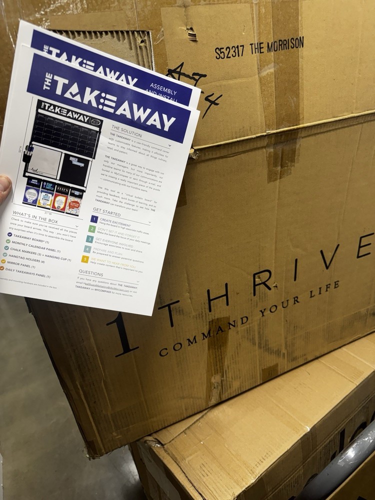 1Thrive The Takeaway Wall Organizer NEW