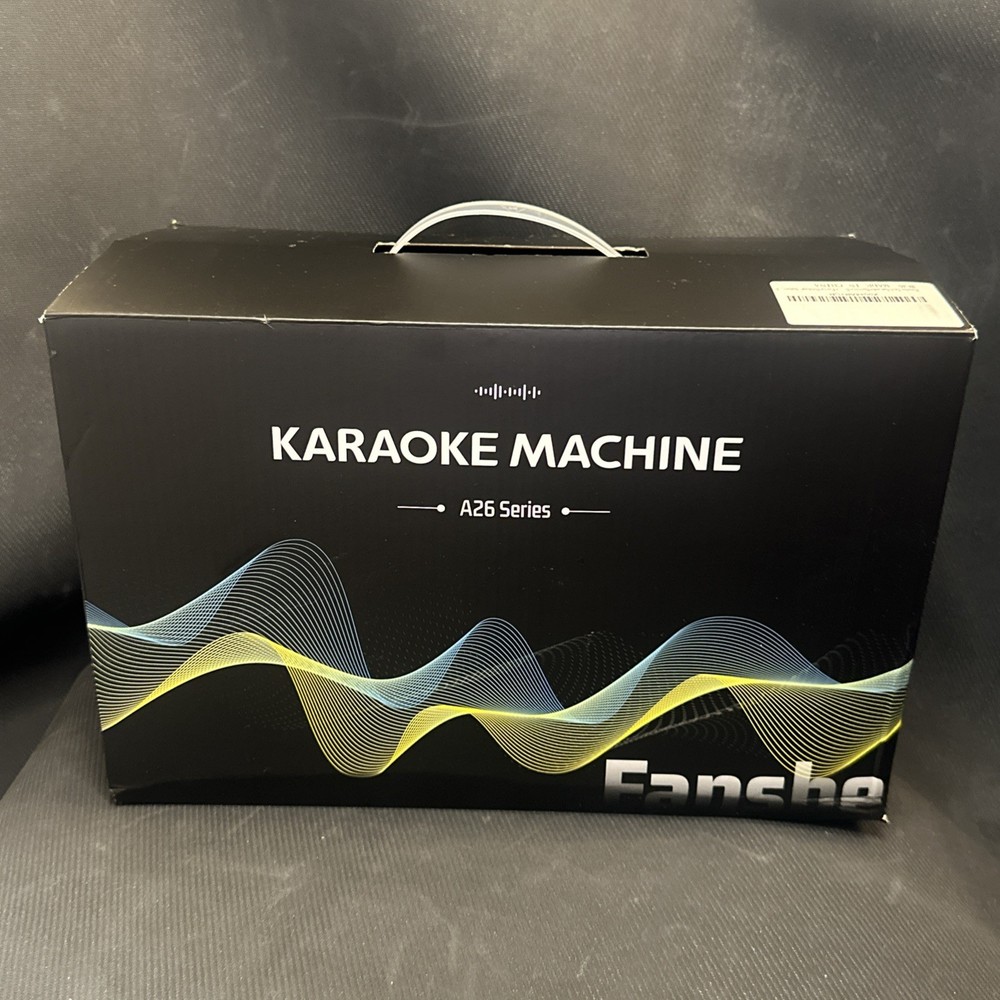 Fansbe Tech Karaoke Machine Bluetooth 2 Microphones Machine Bluetooth Sound