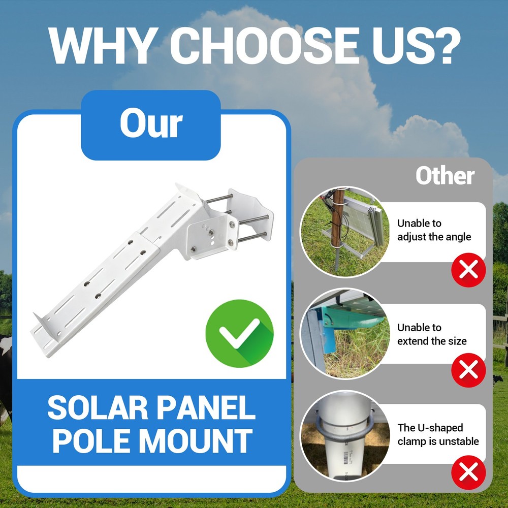 Solar Panel Mount,Adjustable Angle & Size,Fit for Install 0-50w Solar Panel