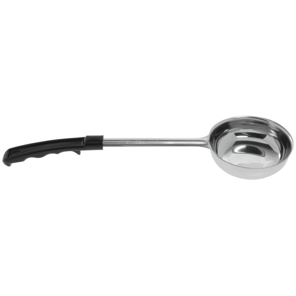 HUBERT Portion Control Server 8 oz Stainless Steel with Black Plastic Handle