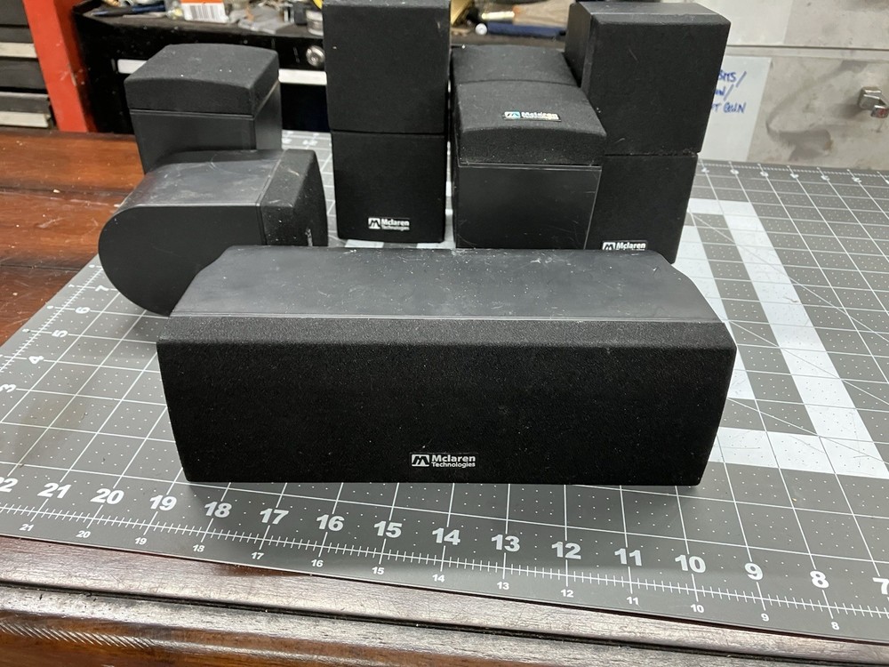 McLaren Satellite Speakers Technologies MT-410. Untested