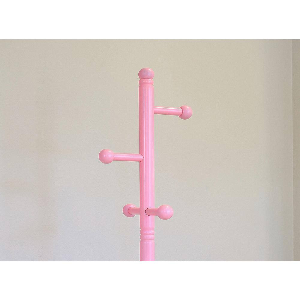 8-Hook Kid'S Coat Rack in Pink