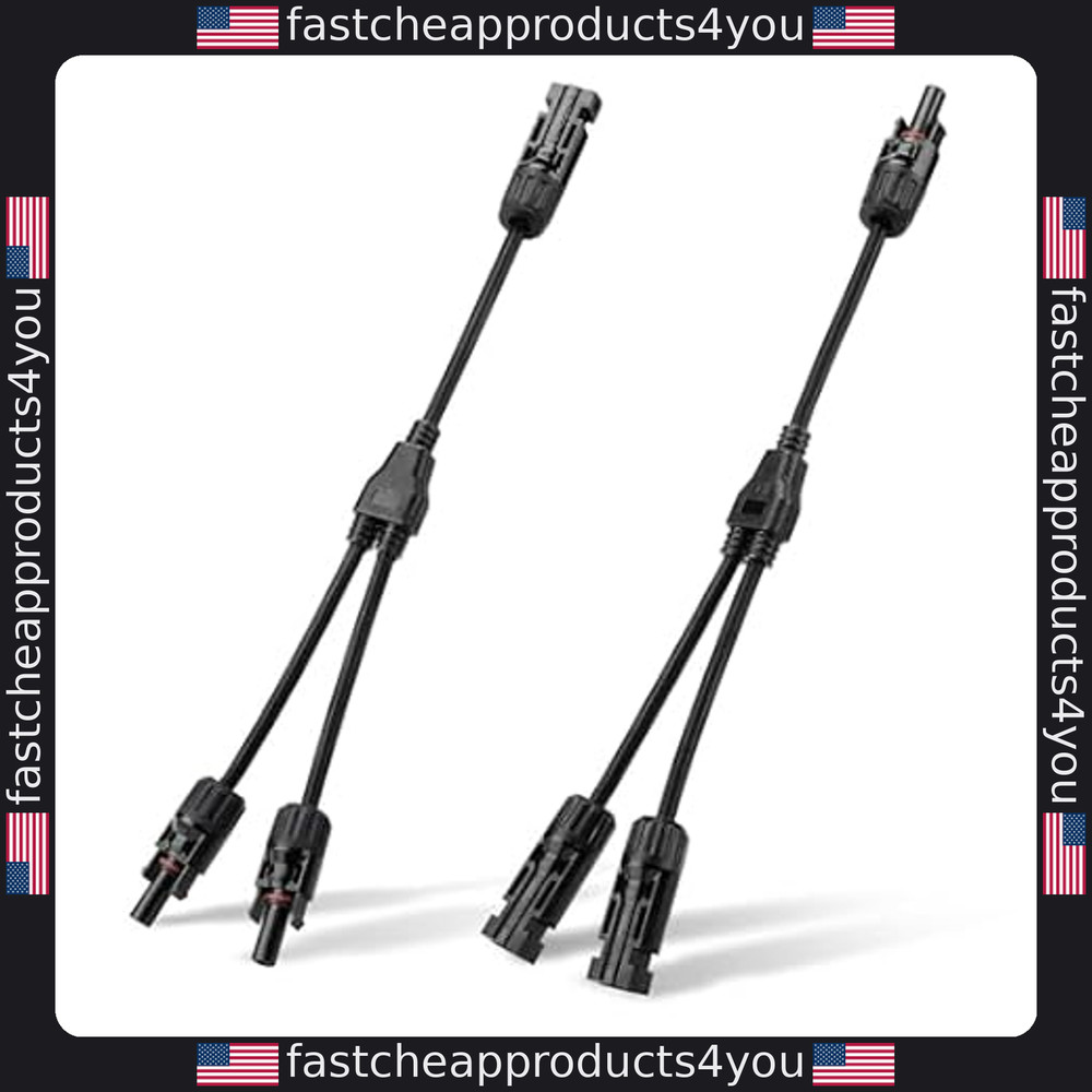 ANGSTROM Y-Type Solar Connectors, 1-Pair FMM+MFF for Parallel Panel Use