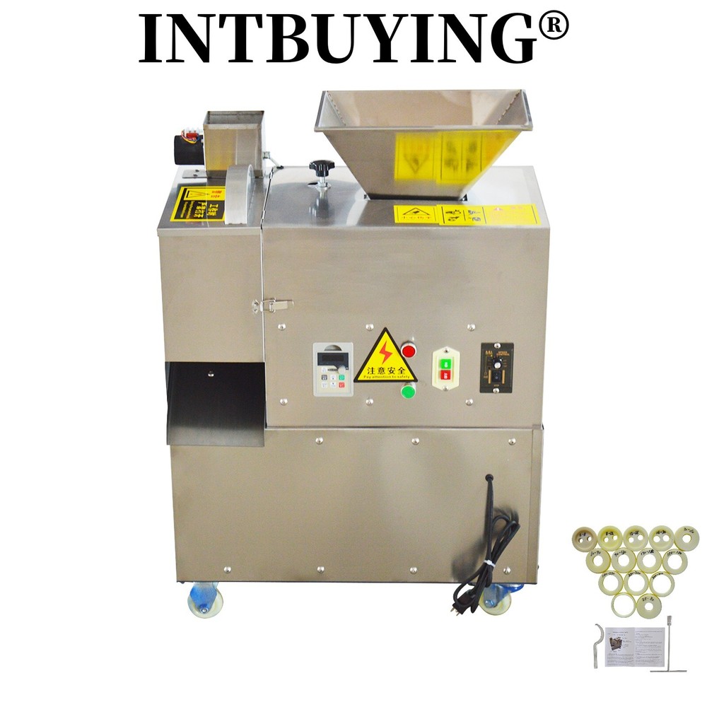 110V Commercial Dough Roller Divider 5-500g Quantitative Cutter Dividing Machine