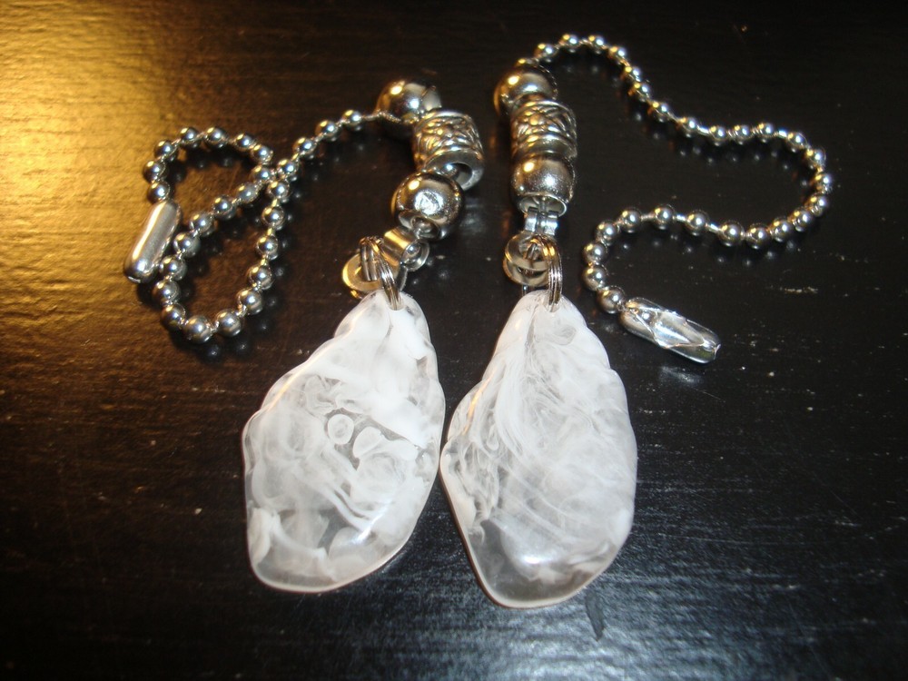 Pair Mermaid Tears Ceiling Fan Pull Chains – Decorative Light/Lamp Pulls