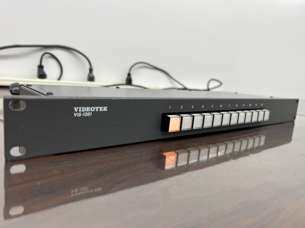 Videotek VIS1201 - 12 Input / 2 Output Pro Broadcast Video Switcher  1RU - 19”