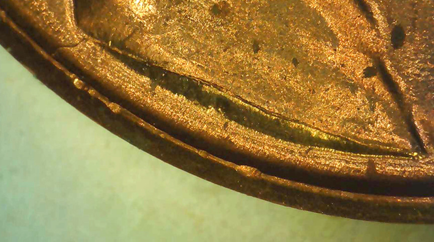 1959 D Lincoln Cent BU Red- Spike Head- Pre-Cud?