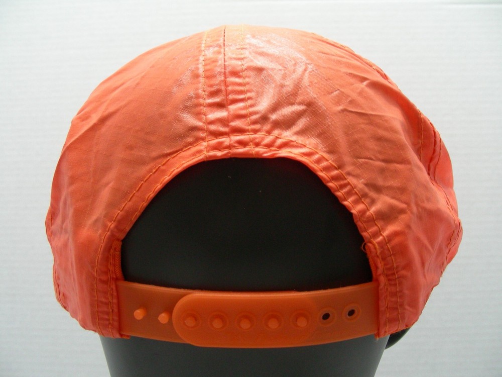 BOEING - Bright Orange - Nylon - One Size Adjustable SNAPBACK Baseball Cap Hat!