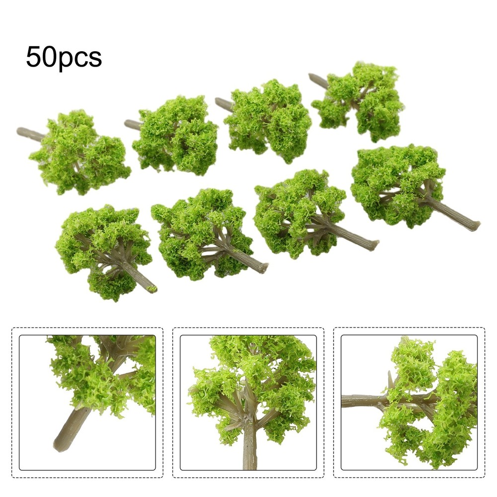 50 X Trees Model Garden Train Railway Architectural Scenery Layout Model Tree