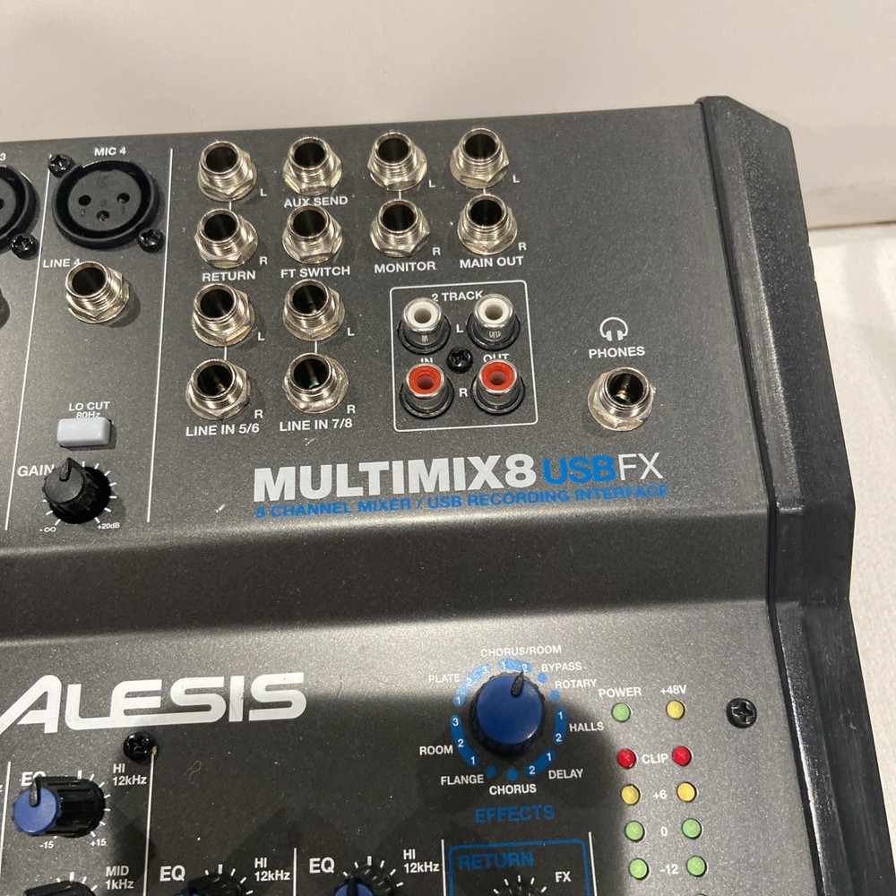 Alesis MultiMix 8 USB FX With Power Cord
