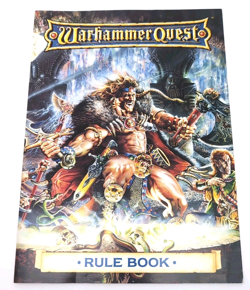 Vintage Warhammer Quest Rulebook - 1995 Games Workshop OOP EX Shape