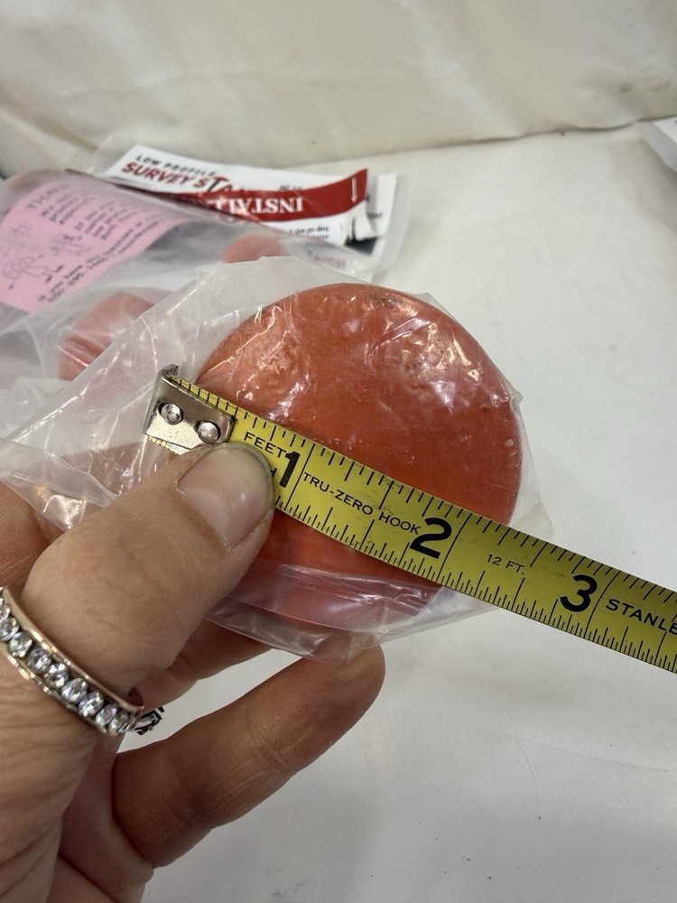 Low Profile Survey Stakes Hi-Vis Orange - 4 Pack