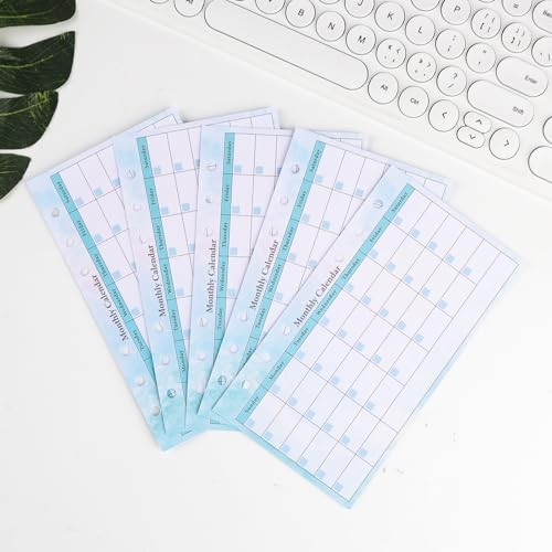 Loose Leaf Refill Paper, Binder Planner Inserts, 22*16cm Gradient Budget Plan