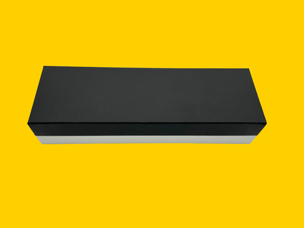 Goldsmiths Rectangular Black /White / Yellow Prestige Watch Box Presentation Set