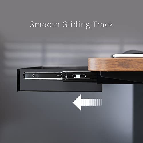 Under Desk Mounted Sliding Pull-out Drawer for Office Desk, Pull 13 inch Black