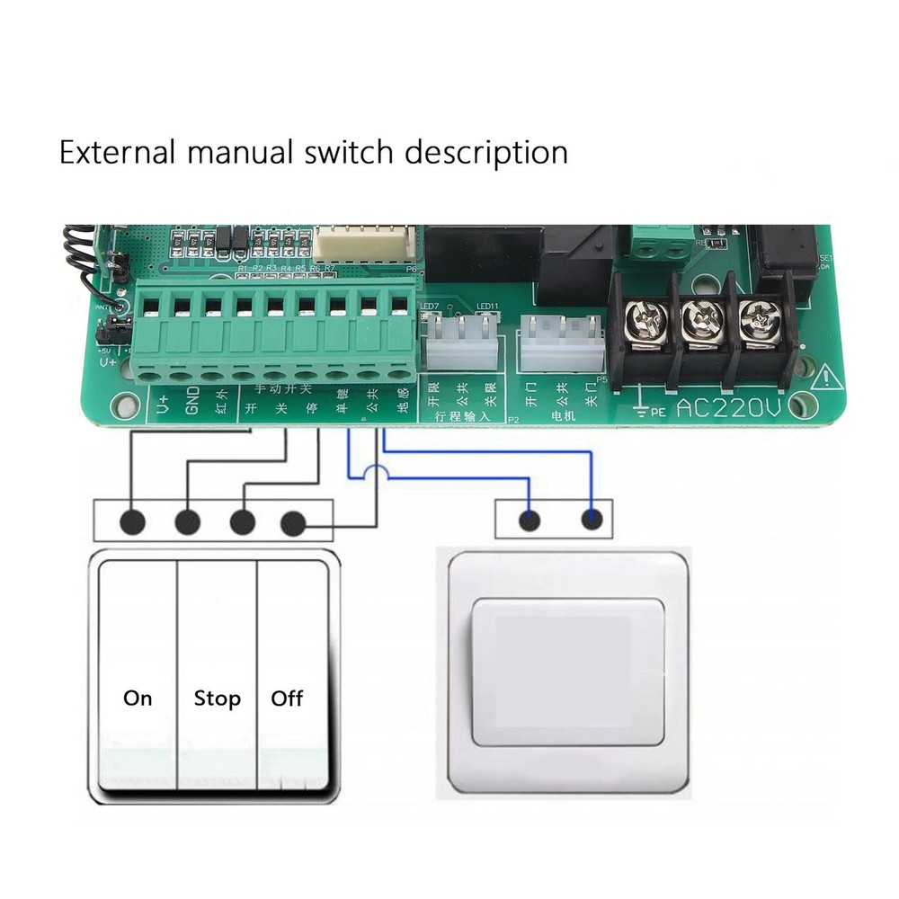 Universal Circuit Control Board For Sliding Gate Opener Main Electronic Control