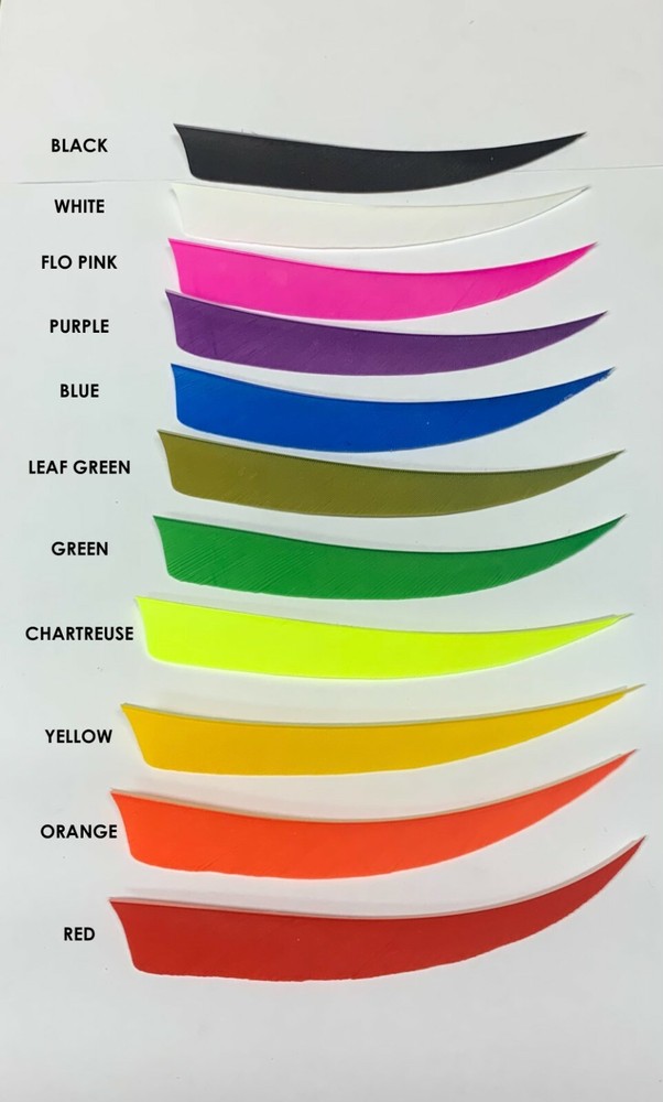 Trueflight 5" Shield Left or Right Wing Feathers - 50 Pack