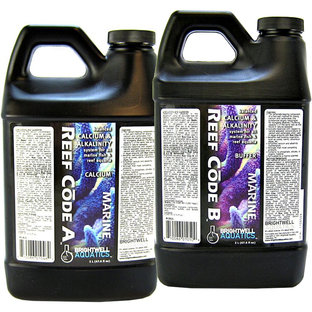 Brightwell Reef Code A&B 2x 2 Liters Balanced Calcium Alkalinity