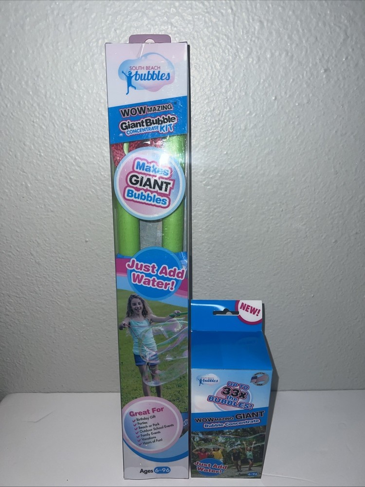 Giant Bubble Concentrate  Kit With Additional Bubble Concentrate New
