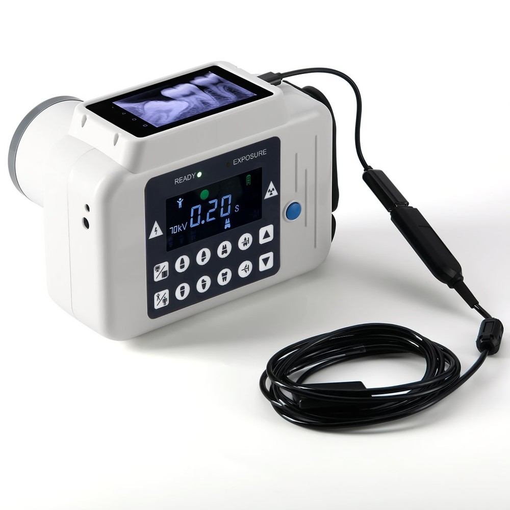 Dental X Ray Mobile Unit Machine System Digital Sensor LCD Frequency No Shield