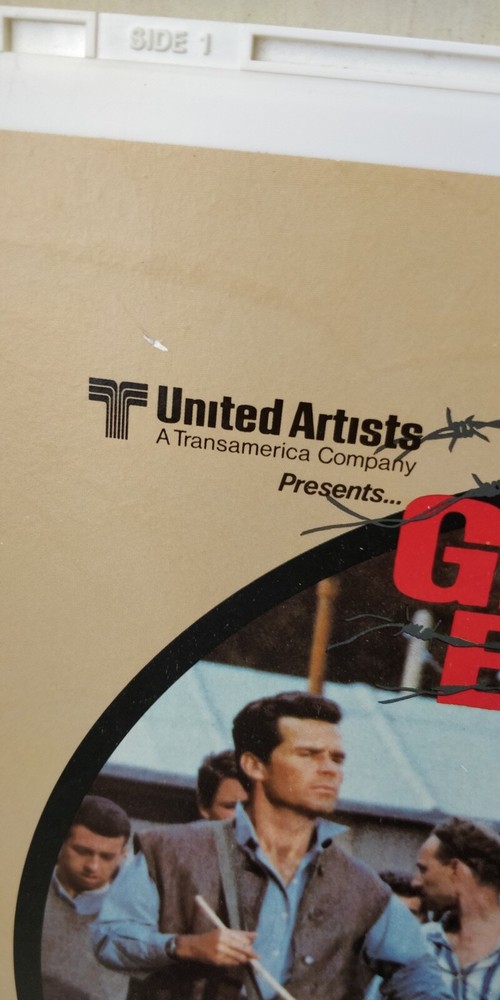 The Great Escape -- CED Videodisc Selectavision -- Excellent condition