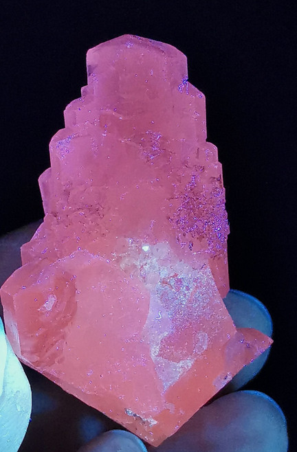 UV Fluorescent Stair Step Stacked Elestial Calcite