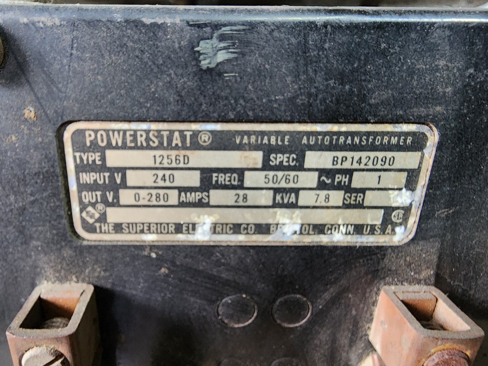 Powerstat 1256D Variable Autotransformer 0-280V
