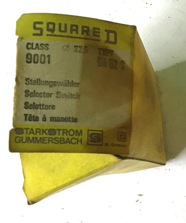 Square D selector switch type D4 62 S class 9001
