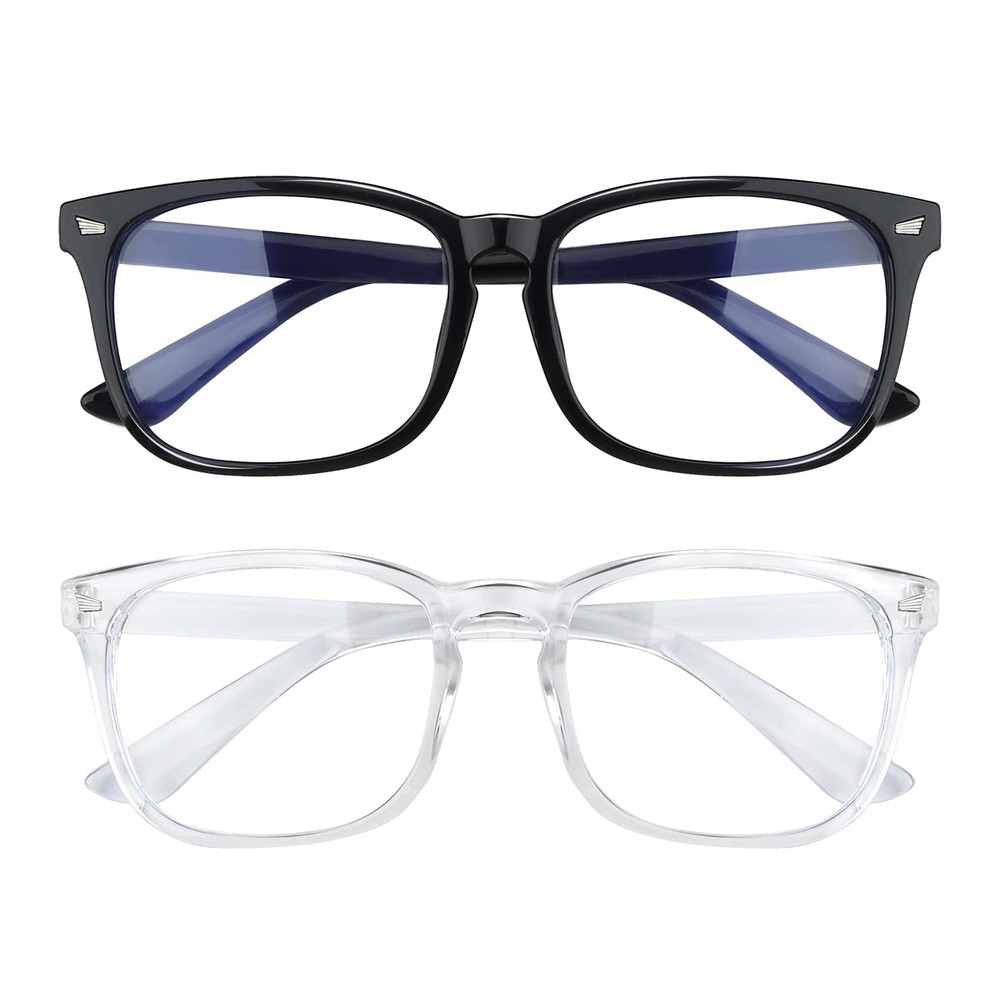 2 Pack Blue Light Glasses for Women and Men - Computer Glasses