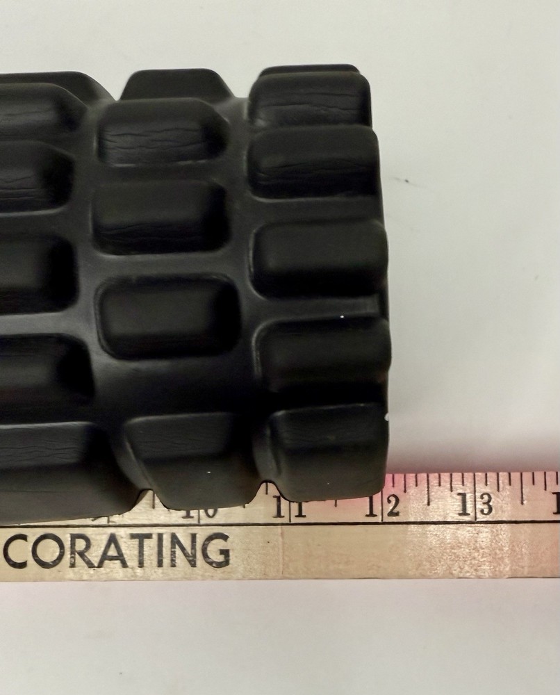 Deep Tissue Foam Massage Roller Black 12”x4”